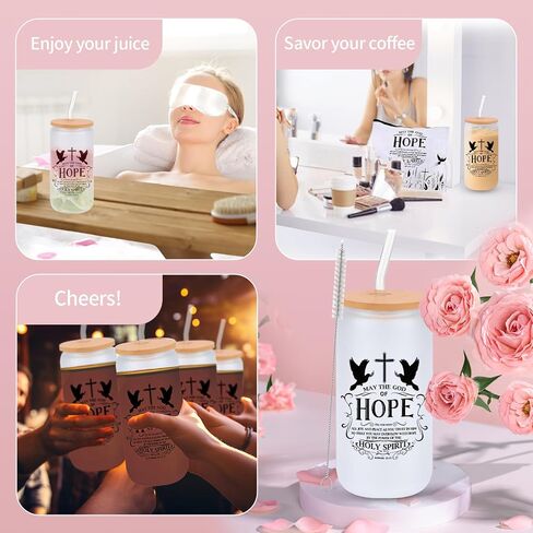 Christian Gifts for Women - 7-Piece Gift Box with Bible Verse Jar, Tote Bag, Cross Bracelet, Mason Jar, and More, Perfect for Birthday, Get Well, Christmas, Mother’s Day, and Religious Occasions in Saudi Arabia