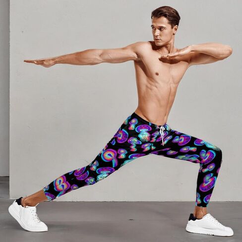Joggers for Men Funny Pants Casual Track Pants Rave Outfit Athletic Trousers in Kuwait