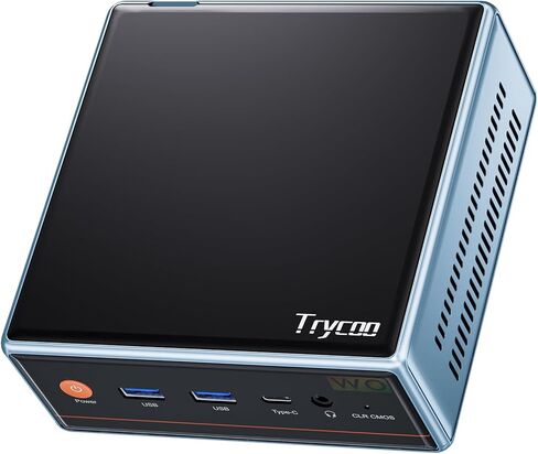 HO4 Mini PC, AMD Ryzen 7 8845HS Processor, 32GB(Dual Channel)DDR5 512GB PCIe4.0 SSD,AMD Radeon 660M Mini Computers, Mini Computer Support Four Screen Display/WiFi6/BT5.2/Type-C/USB4.0/2.5G LAN in Saudi Arabia