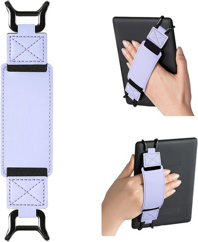حزام يد آمن من CoBak لأجهزة Kindle Paperwhite والأجهزة اللوحية - حامل قبضة أصابع متعدد الاستخدامات وخفيف الوزن لأجهزة Kindle/Kobo/Voyaga/Lenovo/أجهزة لوحية أخرى مقاس 6.8-9 بوصات - مرونة عالية، برتقالي-2 in Saudi Arabia