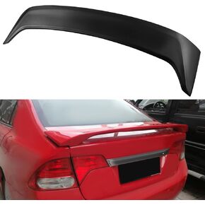 cciyu Black ABS Rear Spoiler Wing Accessories for 2006 2007 200 2009 2010 2011 for Honda Civic Stylish Trunk Spoiler Wing