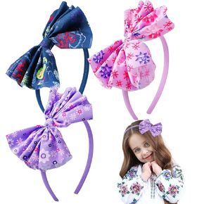 Bear Ears Headbands for Girls 6Pcs Glitter Headband Sequin Mouse Ear Hairband for Kids Cosplay Headwear Party Decor Head Bands