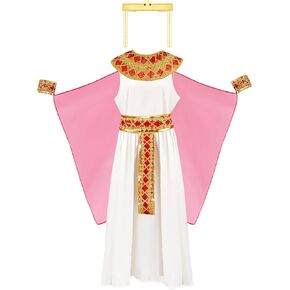 Liitrsh Egyptian Costume for Women Halloween Cosplay Set Egyptian Dress for Adult Egyptian Costume Queen Accessories