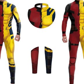 Men's Superhero Costume Bodysuit 3D Superhero Cosplay Zentai Outfit Jumpsuit