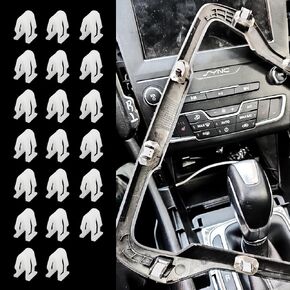 20PCS Automotive Clips Plastic Fasteners, Car Dashboard Trim Clips, Door Panel Retainer Clips, Dash Retainer Clips Replacement, Car Parts Trim Panel & Dash Console Clips Universal for Vehicles