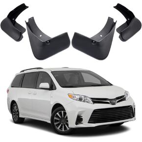 Car Mudguard Fender Mud Flaps Splash Guards Compatible with Toyota Sienna 2018 2019 2020