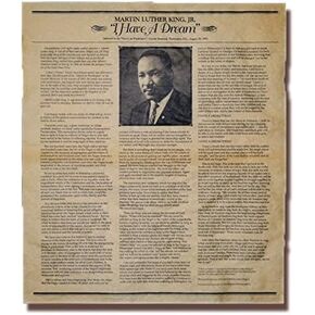 Our Amendments Martin Luther King, Jr., I Have a Dream Speech. Poster Size (23" x 29")