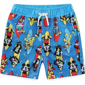 Disney Mickey Mouse Boys UPF 50+ Swim Trunks Bathing Suit for Toddler and Big Kids