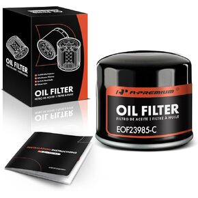 A-Premium 10K Miles Protection Spin On Oil Filter Compatible with Jeep Cherokee, Wrangler & Chevy Corvette & Dodge Ram 50 & Mitsubishi Mighty Max & Peugeot & Renault & American Motors & Eagle
