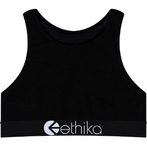 Ethika Women's High Neck Bra | Midnight Black