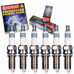 6 pc DENSO Iridium Power Spark Plugs compatible with Mercedes-Benz ML350 3.5L V6 2006-2011