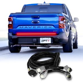 OPT7 Easy Connect Harness for 2022-2024 Maverick Without BLIS (Blind Spot/Backup Camera/Tow Assist Sensor), Compatible with Redline LED Tailgate Light Bar