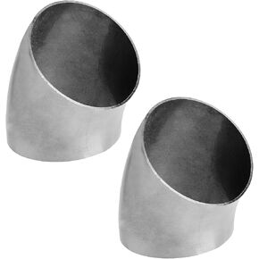 OD 3 Inch Stainless Steel Exhaust Bend Tube 90°, 2 Pcs Thicken 1.2mm 304 Stainless Steel Exhaust Elbow Pipe for Car Modified Exhaust System