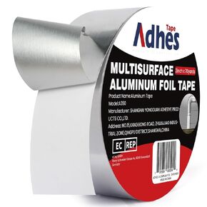 ADHES Heavy Duty Aluminum Foil Tape 3 Inch x 210 Feet(70 Yards) – Heat Resistant & Waterproof Silver Duct Tape – High-Temperature HVAC Tape for Ductwork, Sealing, Insulation, and Repairs