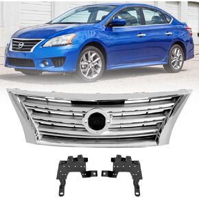 Front Bumper Grille for Nissan Sentra 2013-2015 Front Shell Insert Chrome Grill NI1200252 623103SH0A