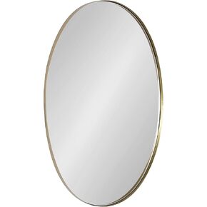 مرآة حائط بإطار بيضاوي من كيت آند لوريل رولو، مقاس 20 × 30، ذهبي in Kuwait