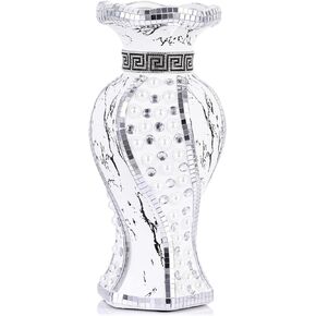 XMGZQ Silver Vases Home Decor,Disco Vases for Centerpieces,Mosaic Vase,Modern Fancy Flower Vase,Bling Cinch Rhinestone Vase for Living Room,Jarrones Grandes para sala Elegantes,Luxury Vase