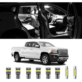 AWALITED 13pcs Canyon Interior LED Lights Kit Ultra Bright Map Dome LED Replacement Bulbs for 2015 2016 2017 2018 2019 2020 2021 GMC Canyon all Cab Sizes