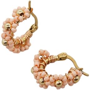 Seed Bead Earrings For Women Handmade Colorful Daisy Flowers Boho Trendy Jewelry Christmas Friendy Gifts in Kuwait