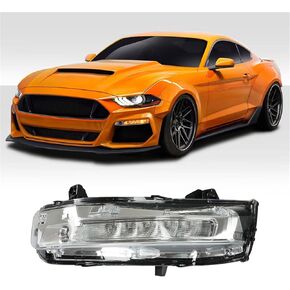 labwork Replacement for Mustang 2018-2020 Left Driver Side Front Fog Light DRL With Turn Signal JR3Z13201A JR3Z13200B