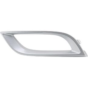 TRQ Front Right Fog Light Bezel Black Passenger Side Compatible with 2010-2011 Mazda 3 MA1039107