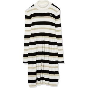 GUESS Girls' Long Sleeve Stripped Sweater Dress
