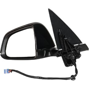 Left Black Driver Side Exterior View Mirror, Compatible with Tesla Model Y 2020-2023# 1594111-00-C 1594111-00-B
