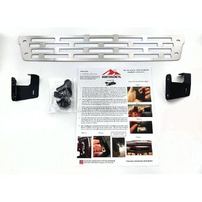 Bumper Grille Insert Brushed Stainless Steel Plain Rectangular Compatible with 2015-2019 Sierra 2500 3500 HD #700-10-3