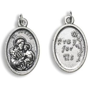 BULK Saint St Joseph W Child Pray for Us Deovtional Petite Medal
