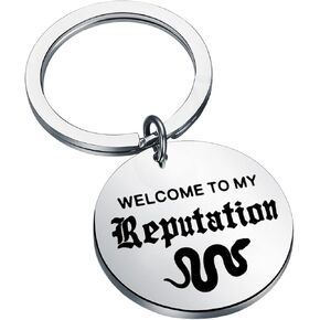 Zuo Bao Album Jewelry Lyrics Gift Welcome to my reputation Keychain Music Jewelry Singer Fans Gift