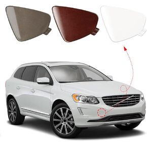 Front Bumper Tow Hook Cover Towing Eye Cap Fit for Volvo XC60 2014 2015 2016 2017 31323767 31323767-2 398215624 (Unpainted, Right Passenger Side) Xinpinsai