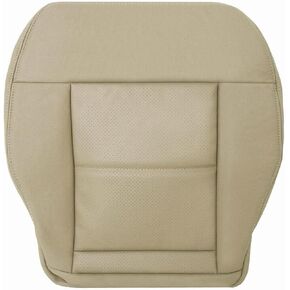 GXARTS Passenger Side Bottom Lower Replacement Perforated Leather Seat Cover Tan Fit for Mercedes Benz E200 E250 E300 E350 E550 4Matic Bluetec Sport Luxury Sedan 4-Door Wagon 2010 2011 2012 2013-2016