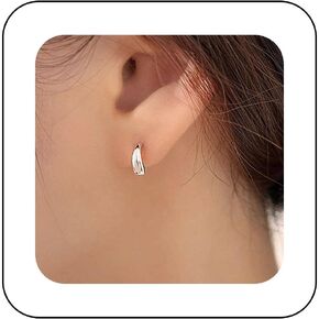Vintage Small Teardrop Earrings Vintage Water drop Studs Earrings Gold Teardrop Hoop Earrings Minimalist Tiny Droplet Earrings Jewelry for Women