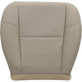 FZJDSD Tan Cashmere Front Driver or Passenger Side Bottom Perforated Replacement Leather Seat Cover Compatible with Cadillac Escalade ESV EXT 2007 2008