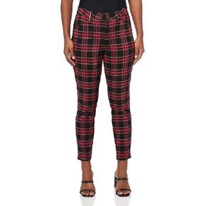 Tommy Hilfiger Women's Casual Plaid Ankle Skinny Printed Pants