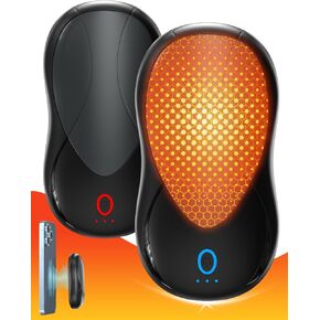 Hand Warmers Rechargeable 2 Pack Magnetic, 10000mAh Electric Hand Warmers, Smart Chips 20Hrs Long Safe Pocket Heater, Portable, Reusable, Gifts for Christmas, Camping Accessories