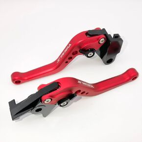 Precision CNC Replacement for Kawasaki Vulcan S 650 EN650 2015-2023, Motorcycle Adjustable Short Clutch Brake Levers (Black 'Black), F88/K750