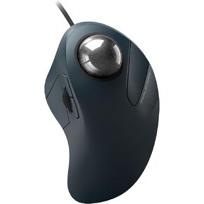Wired Trackball Mouse, Easy Index Finger Control, Ergonomic Comfort Design Reduces Muscle Strain, Precision and Smooth Tracking, Compatible for PC, Laptop, Windows, Mac-Purple