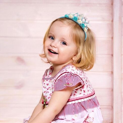 3rd Birthday Tiara for Girls Mermaid Dazzling Pearls Headband for Little Girls Blue Mermaid Princess Tiara Seashell Supplies for Birthday Party Decorations in Saudi Arabia