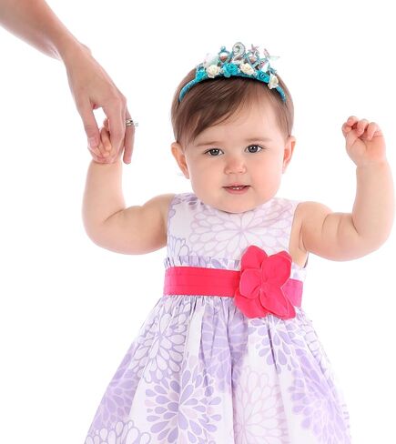 3rd Birthday Tiara for Girls Mermaid Dazzling Pearls Headband for Little Girls Blue Mermaid Princess Tiara Seashell Supplies for Birthday Party Decorations in Saudi Arabia