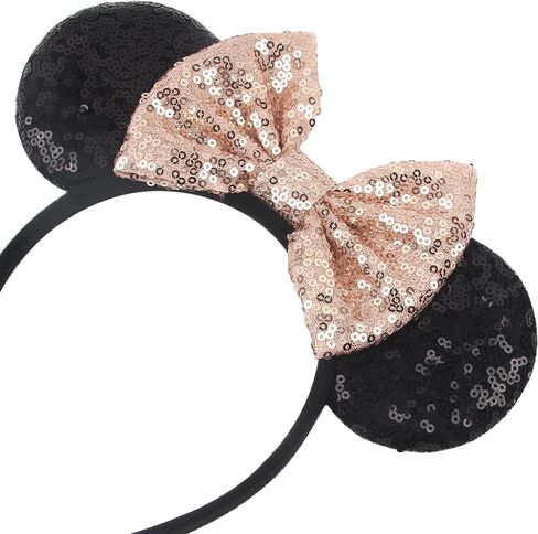 Shiny Mouse Ears Headband and Hair Clips in Kuwait
