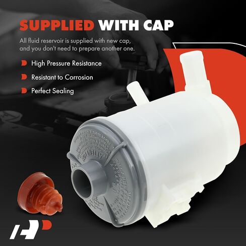 A-Premium Power Steering Reservoir/Tank with Cap Compatible with Honda Accord 2008-2012, Accord Crosstour 2010-2011, Crosstour 2012 in Saudi Arabia