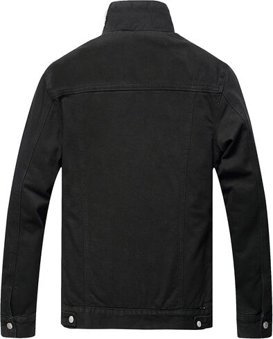 LZLER Men's Fleece Jean Jacket Winter Cotton Sherpa Lined Denim Fur Trucker Jacket in Kuwait