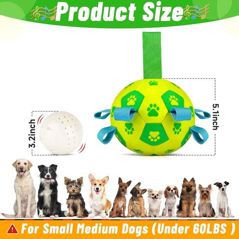 QDAN Christmas Dog Toys, Interactive Dog Ball for Boredom, Bouncing Ball for Dogs, Dog Birthday Gifts, Moving Dog Toy Jumping Remote Control (Santa) in Saudi Arabia