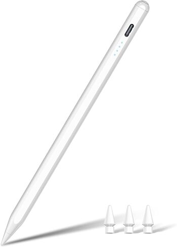 Pencil for iPad 2024-2018: Pen for iPad with Tilt Sensitivity & Palm Rejection - Stylus Pen for iPad Compatible with iPad Pro M4 11" 12.9" - iPad Air M2 3 4 5 - iPad Mini 5 6 - iPad 6 7 8 9 10 in Kuwait