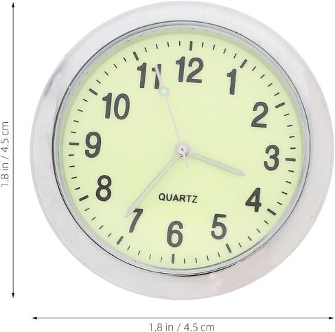 GLEAVI Car Quartz Clock Dashboard Dashcams for Cars Time Clock Car Clocks for Dash Truck Clock Car Mini Clock Stick on Clock Tiny Clock Automotive Car Clock Dual Purpose Round Clock Glass in Kuwait