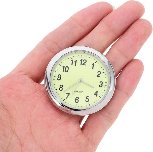 GLEAVI Car Quartz Clock Dashboard Dashcams for Cars Time Clock Car Clocks for Dash Truck Clock Car Mini Clock Stick on Clock Tiny Clock Automotive Car Clock Dual Purpose Round Clock Glass in Kuwait