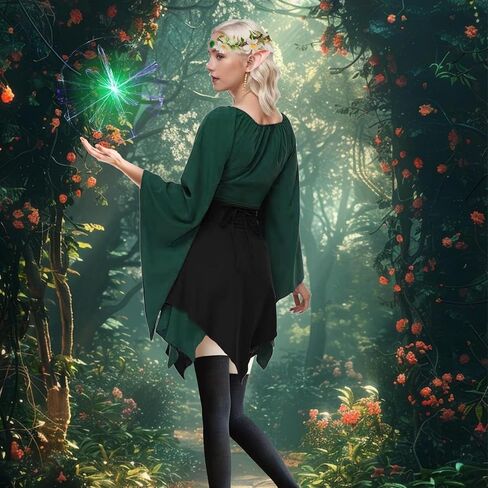 Renaissance Costume Women Fairy Costume for Woman Traditional Irish Dress Women Elf Costume for Carnival Cosplay in Saudi Arabia