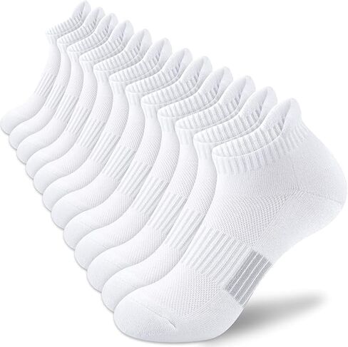 Womens No Show Socks Athletic Ankle Socks Cushioned Running Low Cut 5-8 Pairs in Saudi Arabia