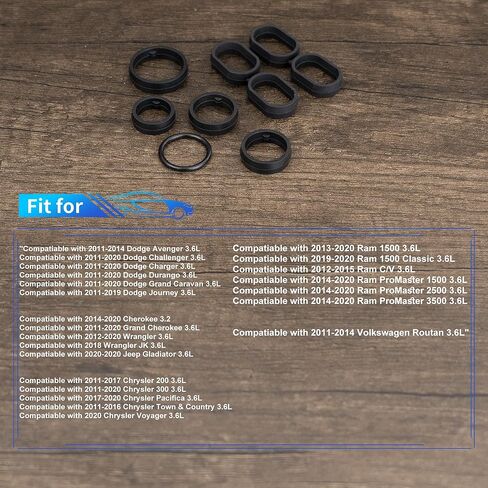 Rldym زيت المحرك مبيت مرشح التدفق العالي حلقة مانعة للتسرب 68191356AA ل دودج رام جيب كرايسلر 3.6L in Kuwait